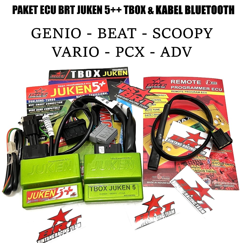 Ecu Brt Juken 5 ++ Plus Beat Scoopy Genio Pcx Adv Vario 110 125 150 160 + Bluetooth Cable Harga 119,500 rupiah*Gratis Ongkir