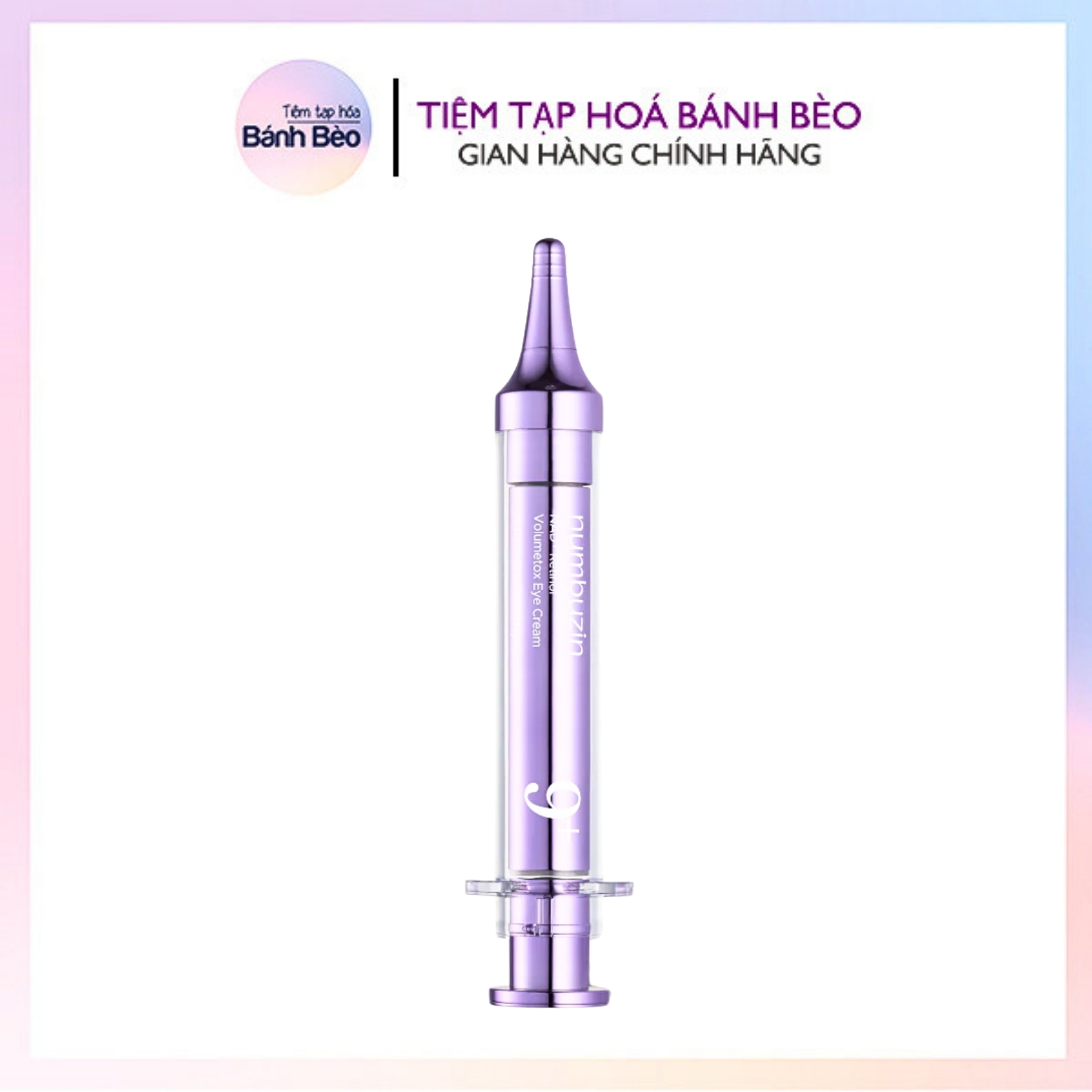 Kem Mắt Numbuzin No.9 NAD+ Retinol Volumetox Eye Cream 10ml Chống Lão Hoá Làm Sáng Quầng Thâm Mắt