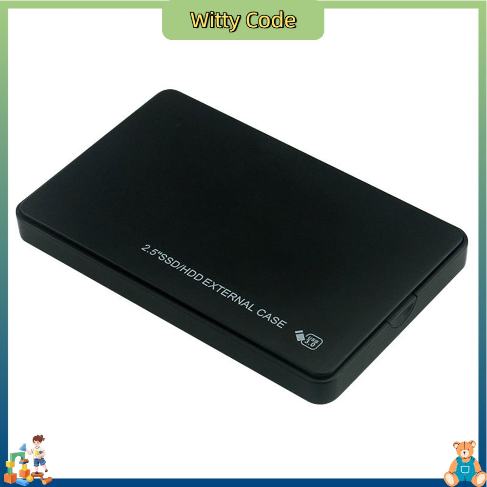 Witty Code 2.5 Inches Hard Disk Box Universal USB 3.0 SATA Multiple Protections External SSD/HDD Enclosure for Computer Premium Hard Disk Harga 17 Ringgit*Penghantaran Percuma