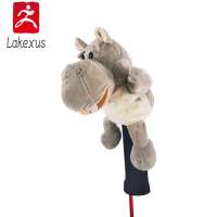 Lakexus ปลอกหุ้มหัวไม้กอล์ฟ Driver Golf รูปสัตว์น่ารัก No.1กอล์ฟที่คลุมหัวไม้พัตเตอร์ทนทานเนื้อนุ่ม