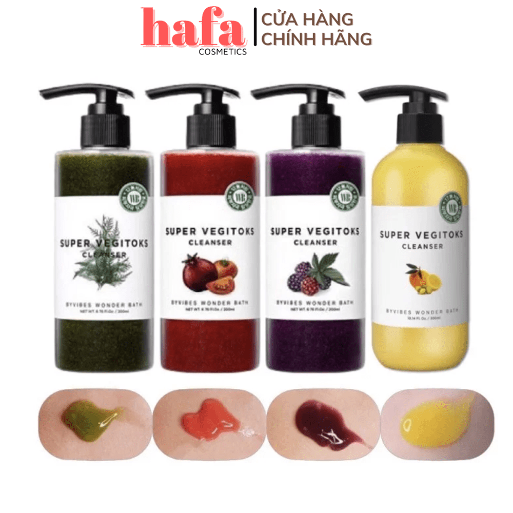 Sữa rửa mặt thải độc rau củ Super Vegitoks Cleanser 300ml