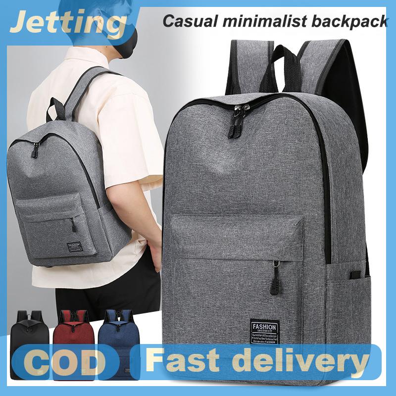 Jetting 15 inch đa năng Ba lô hợp thời trang có thể giặt Oxford vải Túi máy tính màu đen xám xanh đỏ học sinh Ba lô cho phụ nữ người đàn ông