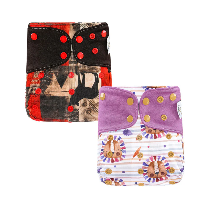 Aimerie Special Cloth Diaper with Newborn Charcoal Insert 2pcs | Baby Diaper Bag Travel Backpack Carrier Essentials