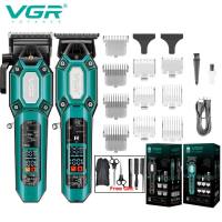 VGR V-600 V-900 High-Speed ​​Hair Clipper Set 7000 RPM Long Battery Life Trimmer LCD Display Electric Hair Clipper
