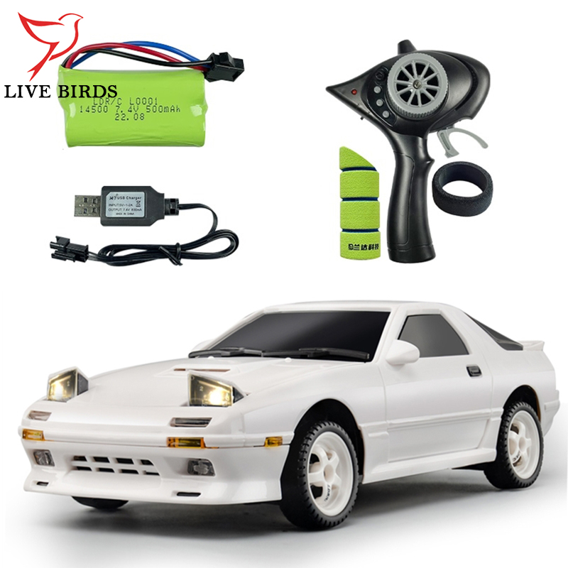 LDRC LD1802 RX7 1:18 Scale RC Drift Car 2.4GHz 2WD RC Racing Remote Control Car With LED Light For Boys Gifts ราคา 1,549 บาท*ส่งฟรี