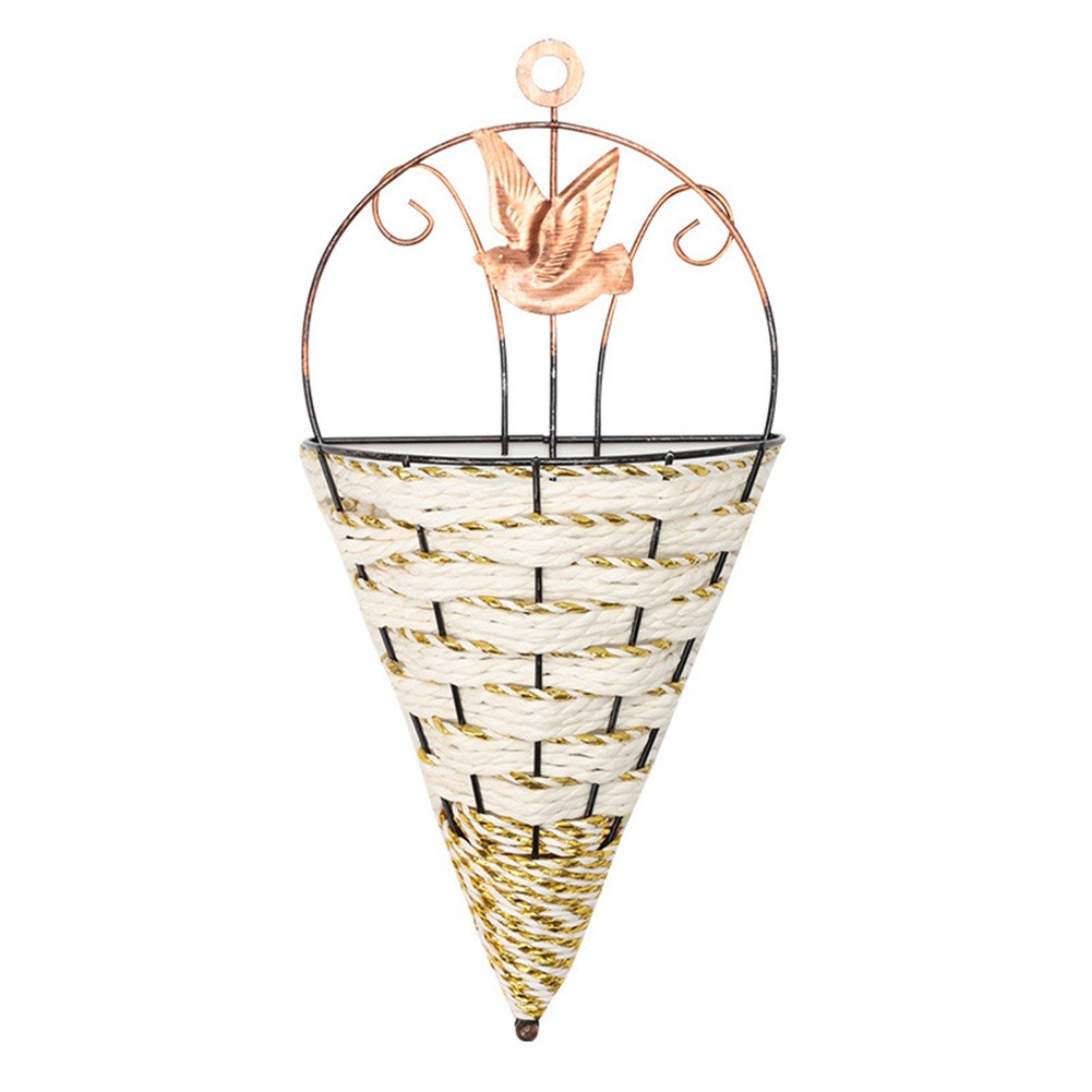 Hozzby 1 chiếc giỏ hoa giỏ treo cây cảnh treo trắng/Cà Phê Có thể tái sử dụng [Hàng có sẵn]