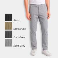 HI STYLE Men Straight Cut Long Pants Cotton - HSR610386 (BLK) 610387 (LT.GRY) 610388 (DK.KHAKI) 610389 (DK.GRY)