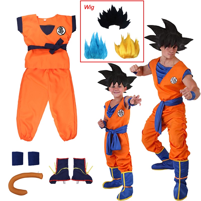 WGB Halloween anime dragon ball trang phục cho trẻ em boy son goku cosplay halloween carnival party trang phục sinh nhật cho trẻ em boy