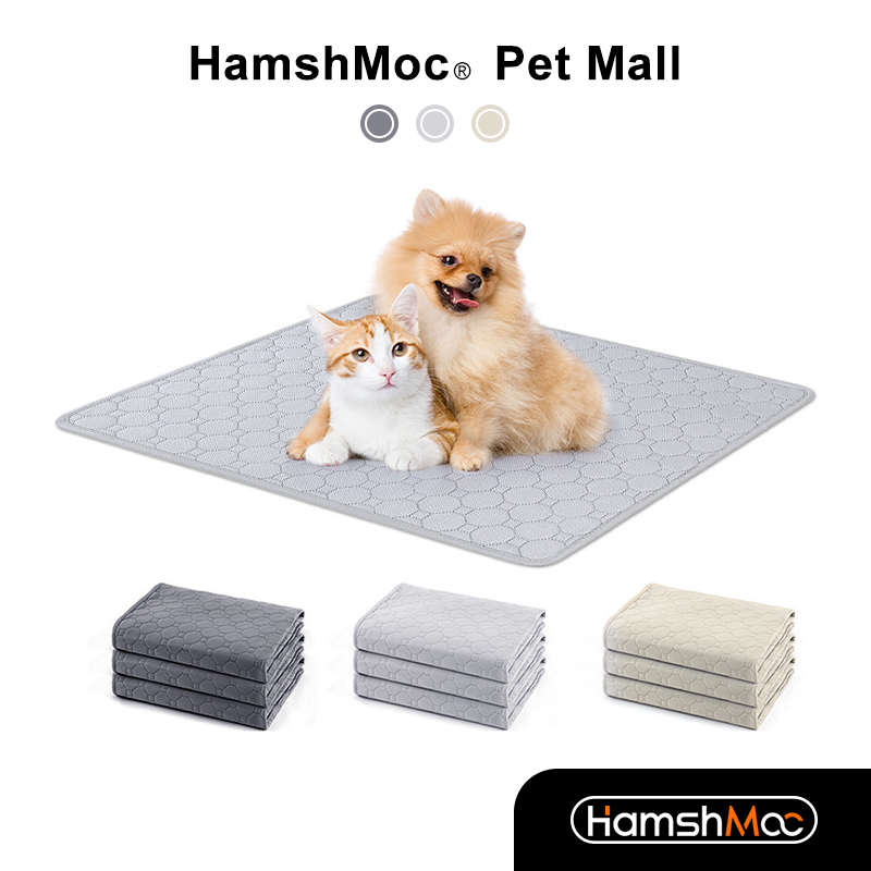 HamshMoc Washable Pet Urine Pads Anti-Leakage Cats Dogs Pee Pads Waterproof With Anti-Slip Bottom For Pets Targeted Toilet Training ราคา 655 บาท*ส่งฟรี