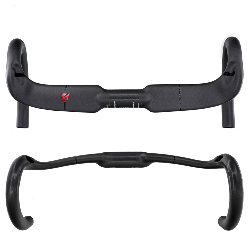 Ghi đông xe đạp sợi carbon kocevlo 31.8mm giảm sức đề kháng tay lái uốn cong tăng cường xe đạp đường trường