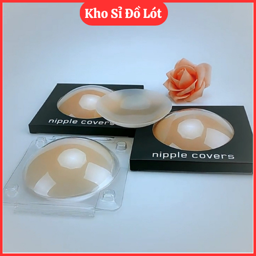 Miếng Dán Ngực Silicon Nhiệt Tự Thân Không Keo, Dán Ti Siêu Dính Bảo Vệ Nhũ Hoa 380