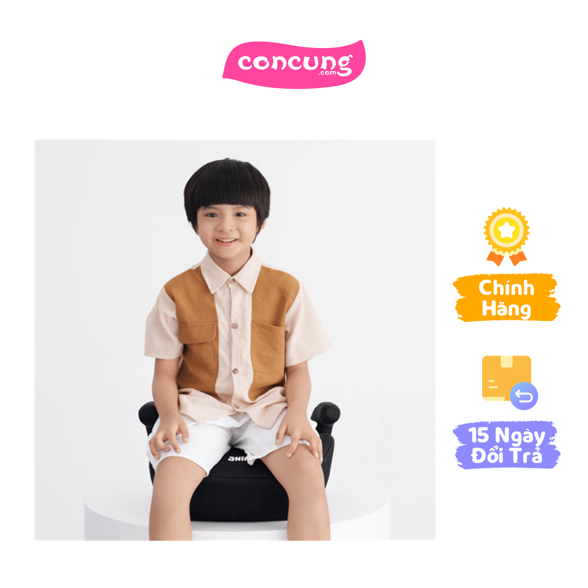 Ghế ngồi ô tô Animo Comfy Isofix (6Y+ i-size K11 Coal booster)