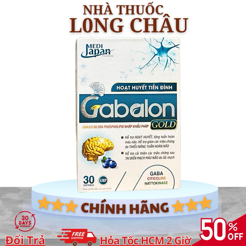 viên uống bổ não ginkgo biloba gabalon cao cấp hoạt huyết dưỡng não giảm triệu chứng thiếu máu não h