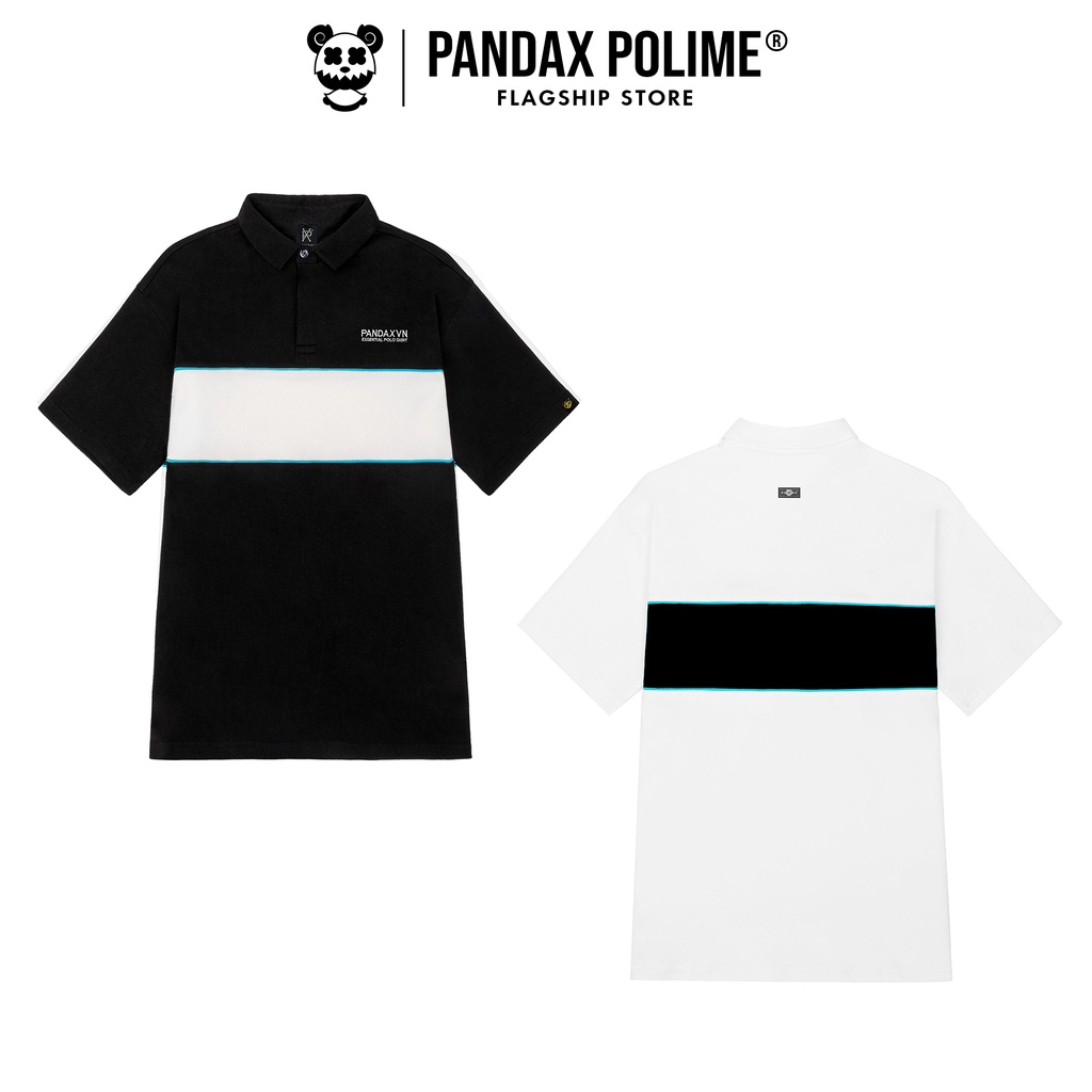 wrw Áo polo local brand oversize PANDAX ESSENTIALS áo thun có cổ nam nữ cộc tay unisex, Local Brand 