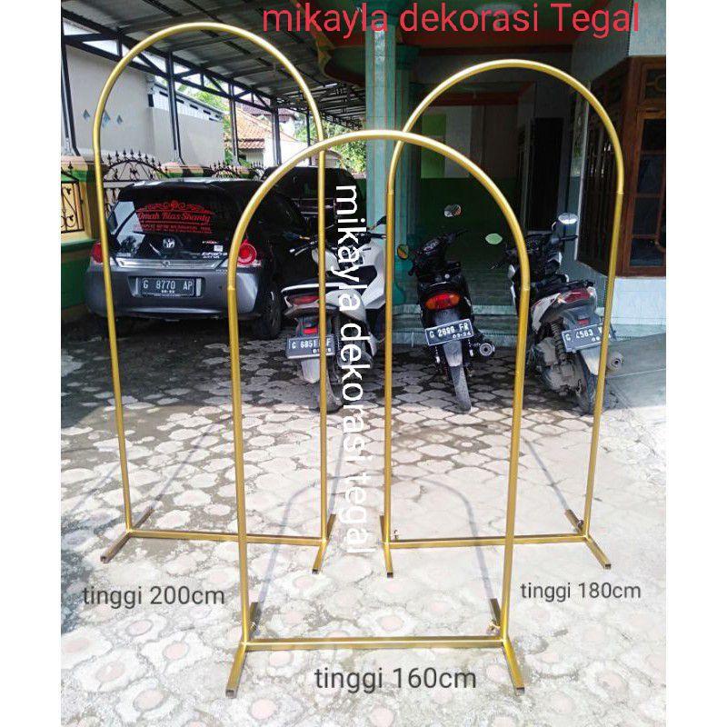 DEKORASI PERNIKAHAN DAN LAMARAN WEDDING READY STOCK STANDING OVAL BONGKAR PASANG BAHAN BESI DEKORASI DENGAN BAHAN PREMIUM KODE UB9
