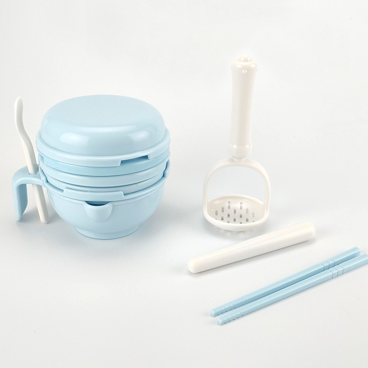 Ivorybaby 10 In 1 Multifungsi Grinding Bowl Baby Food Maker Alat Pembuat Makanan Mpasi Bayi 10pcs/set