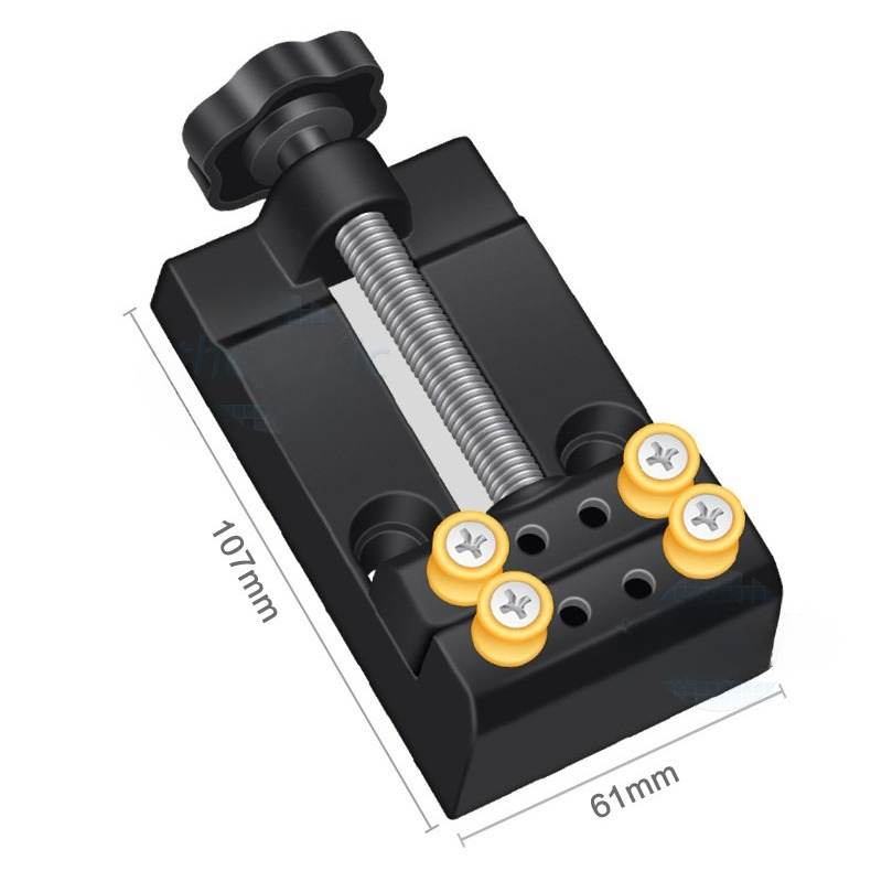 Ê Tô Kẹp Mini MNT-208 Hợp Kim Nhôm Màu Đen