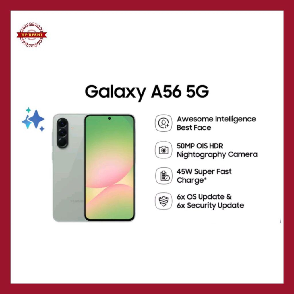 Samsung A56 5G RAM 8/256 | 12/256 Garansi Resmi Harga  5,940,000 Ringgit*Penghantaran Percuma