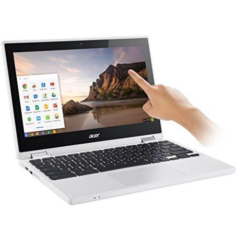 Acer - R 11 CB5-132T-C8ZW 2-in-1 11.6 Touch-Screen Chromebook - Intel Celeron - 4GB Memory - 16GB eMMC Flash Memory - White