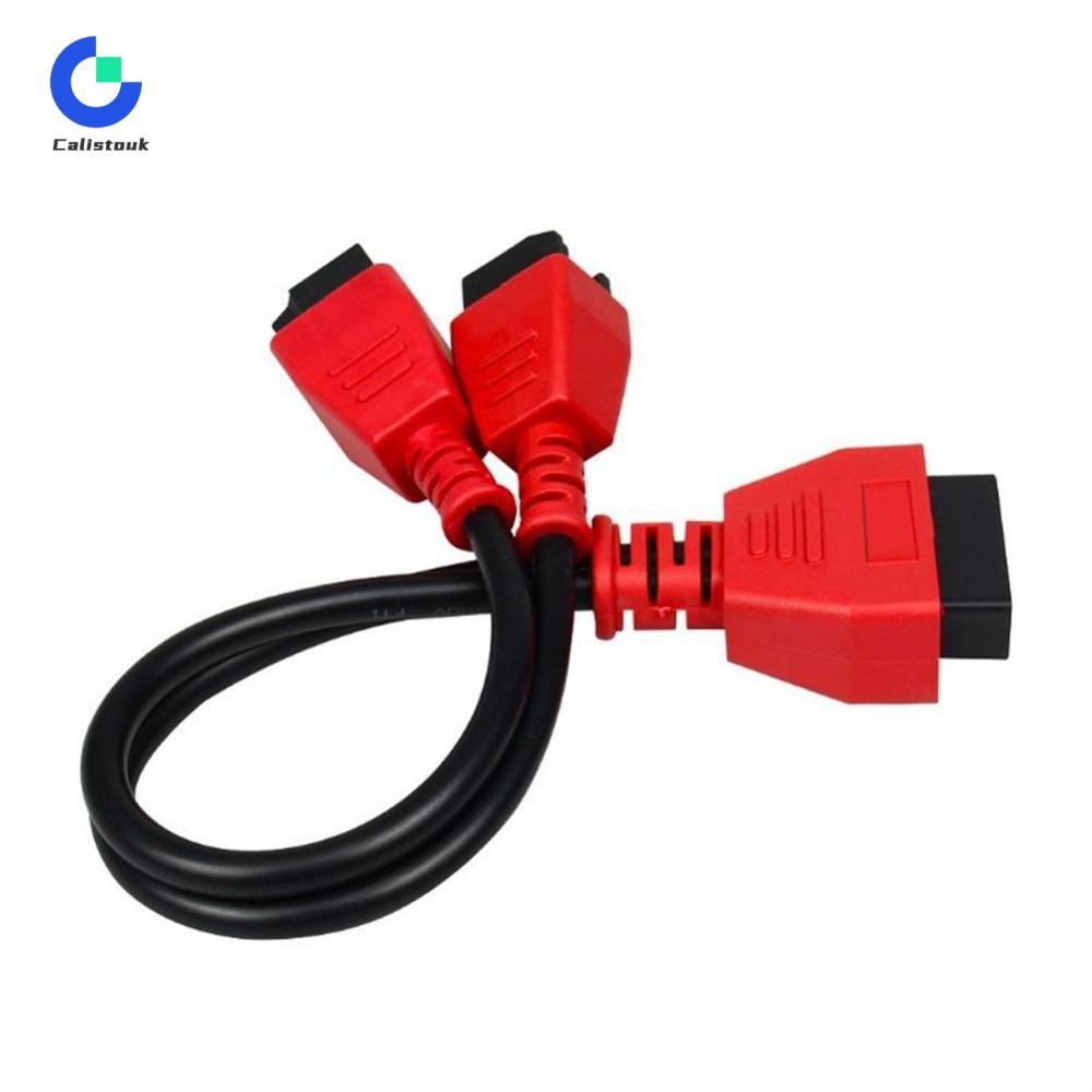 Calistouk 12 + 8 pin Cáp sạc tự chuẩn đoán chẩn đoán lỗi công cụ kết nối cho Chrysler xe Autel Máy quét Phụ kiện cho Chrysler fca