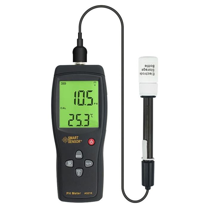PH METER SMART SENSOR AS218 CALIBRATION CERTIFICATE TESTER AS-218 BASA Harga  1,560,000 rupiah*Gratis Ongkir