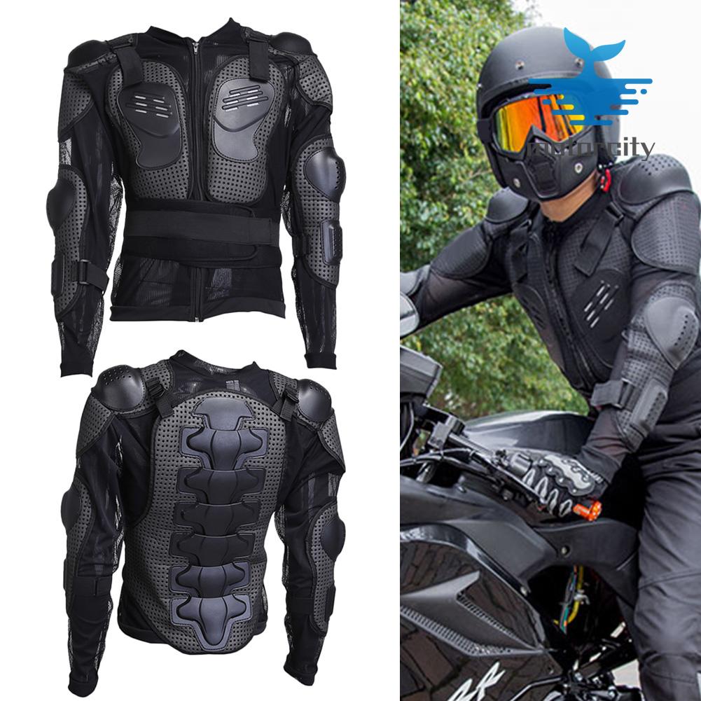 Motorcycle MX Full Body Armor Jacket Spine Chest Shoulder Protection Riding