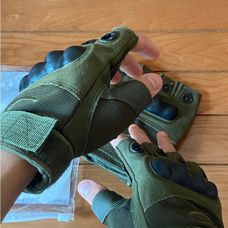 Real photo motorcycle finger gloves gym sport hiking original gloves