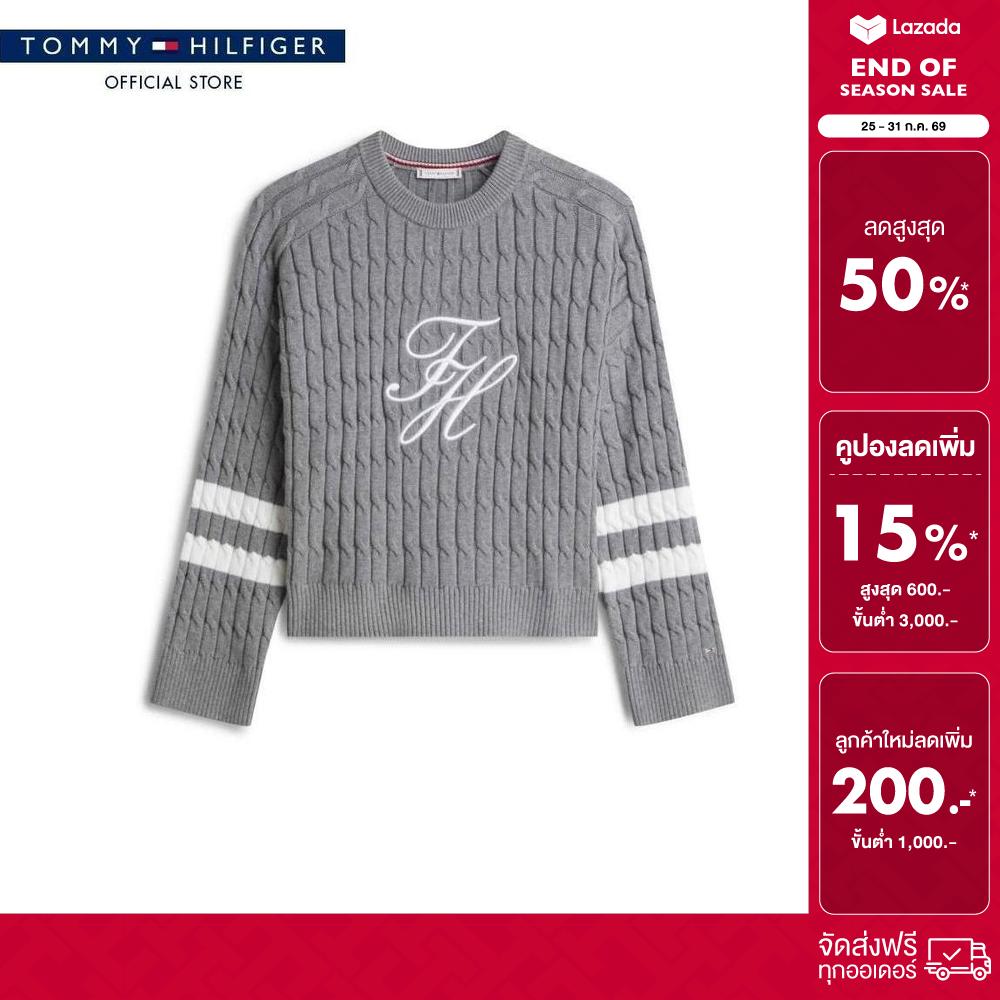 Tommy Hilfiger Women Sweater Model WW0WW47633 P61 - Grey Relaxed ราคา 4,195 บาท*ส่งฟรี