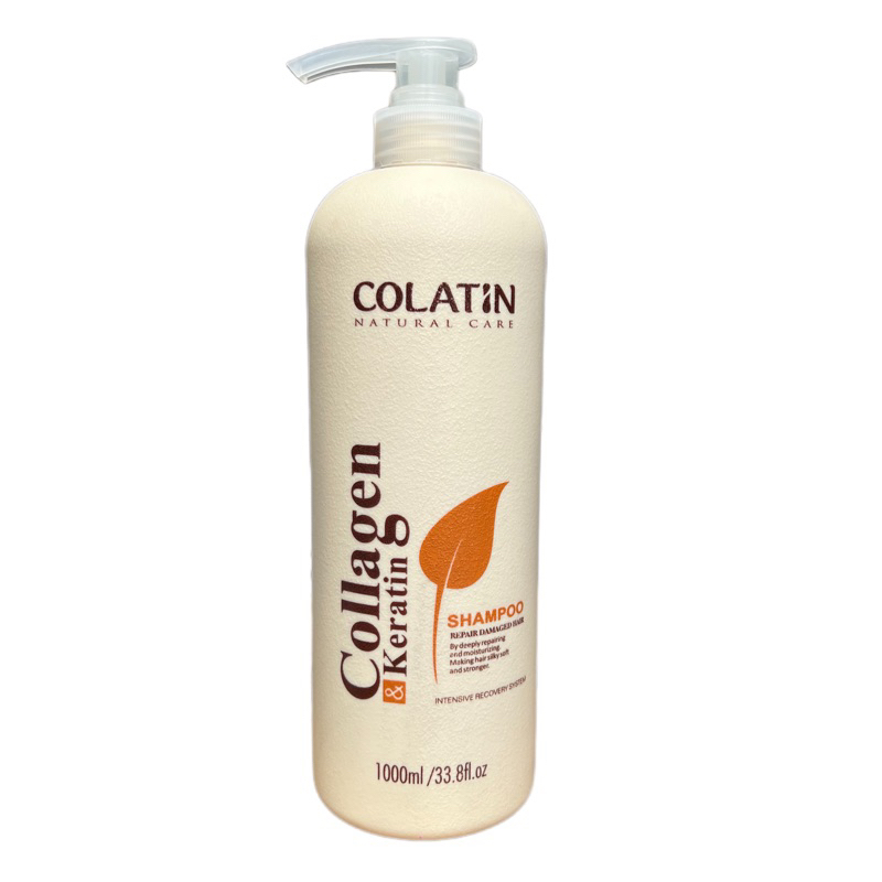 Gội dưỡng tơ tằm siêu mềm mượt Colatin Natural Care Shampoo 1000ml ( New)