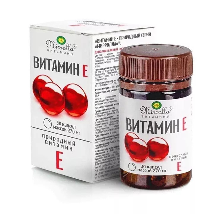 Vitamin E đỏ Nga 270mg hộp 30 viên