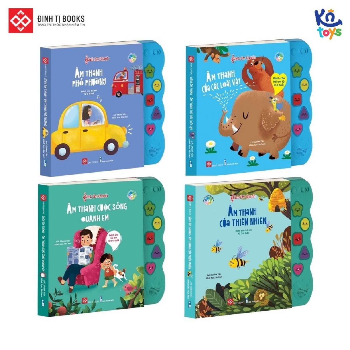 Sách âm thanh đinh tị - dành cho trẻ từ 0 - 6 tuổi