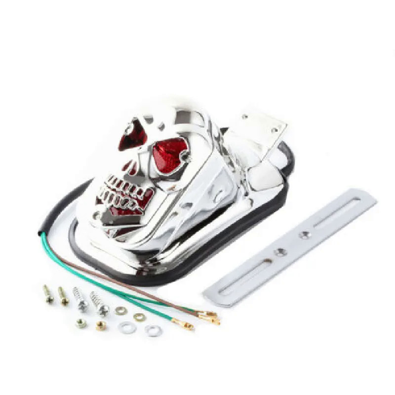 Phổ sọ phía sau phanh đuôi tín hiệu Phụ tùng xe máy dừng ánh sáng đèn hậu Cafe racer trường học cũ Bobber Chopper