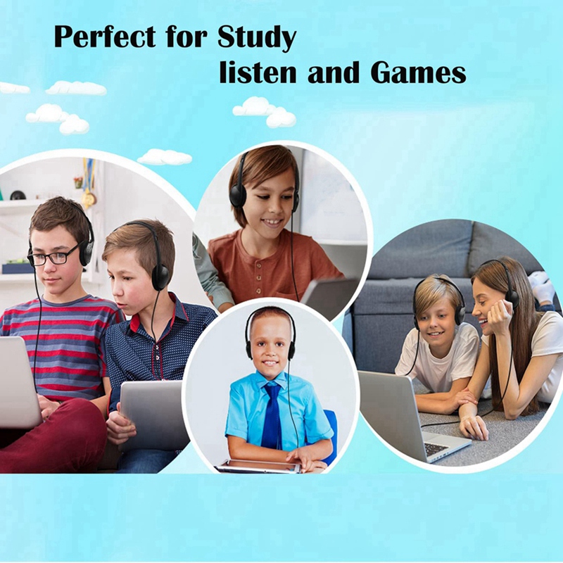 Hi - MUSIC-Classroom Headphones 10 Pack for Kids School, Earphones 3.5MM Audio Headset for Students Children Toddler Teens Giá 279,371 Đồng*Miễn phí vận chuyển