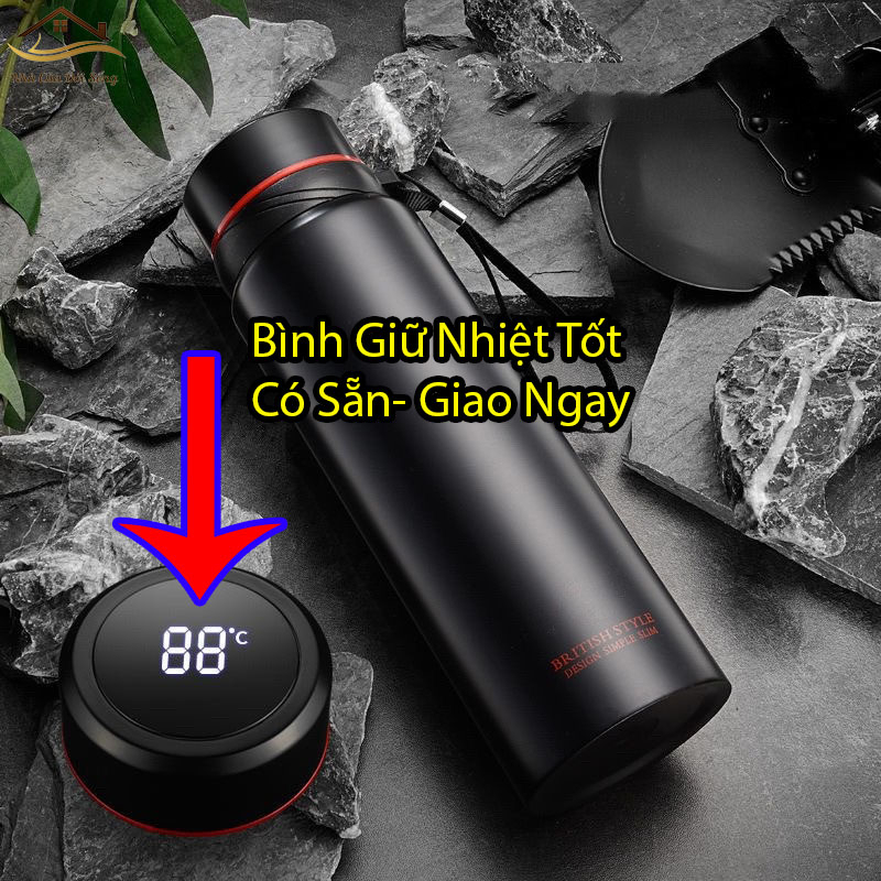 Bình giữ nhiệt bình đựng nước lỏi inox 304, dung tích 1000-1500ml - tamidi_decor
