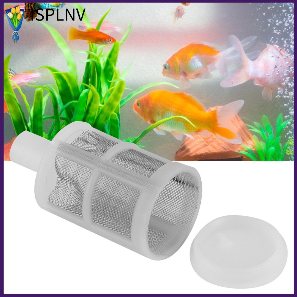 ISPLNV 10Pcs Set Thép không gỉ Lưới lọc bể cá Bộ lọc mạng Nhựa Phụ kiện làm sạch bộ lọc Phụ tùng thay thế 7MM Bộ lọc bơm nước Bể cá