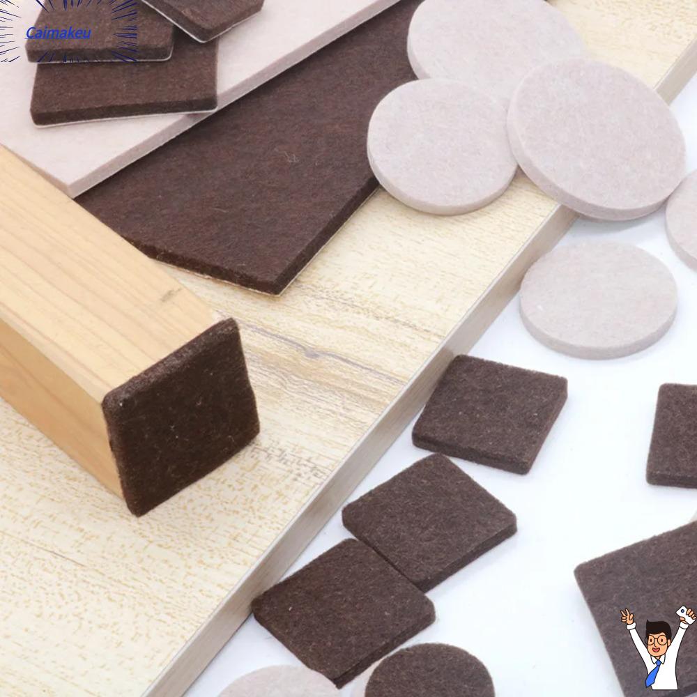 CAIMAKEU Tự dính Đệm chân ghế bằng nỉ Bảo vệ sàn Đáy tròn Bảo vệ sàn gỗ cứng Mới Tự làm Bọc Chân bàn Đồ nội thất