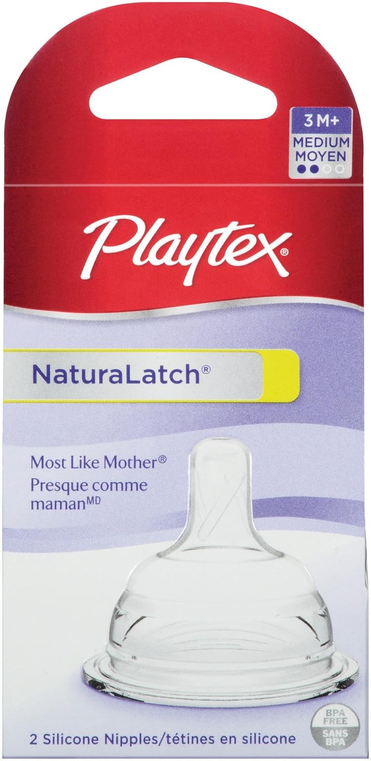 Playtex naturalatchnile, dòng chảy trung bình, 2-Count