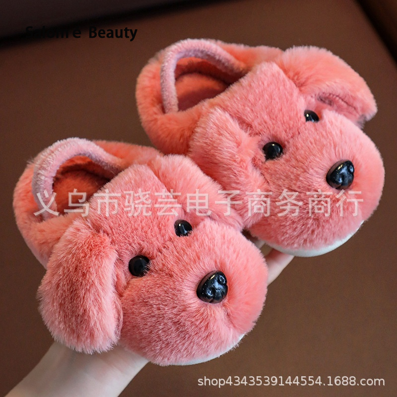 Cute cartoon cotton slippers, suitable for children aged 1-3 ราคา 148 บาท*ส่งฟรี
