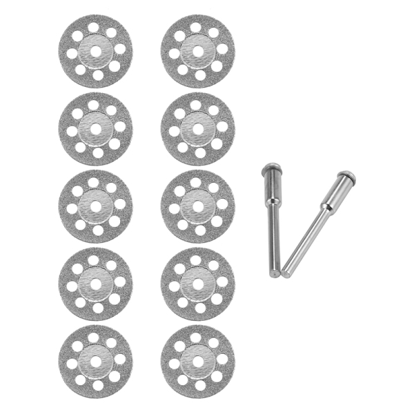 10Pcs Accessories 20mm Diamond Cutting Disc for Metal Grinding Wheel Disc Mini Circular Saw for Drill Rotary Tool