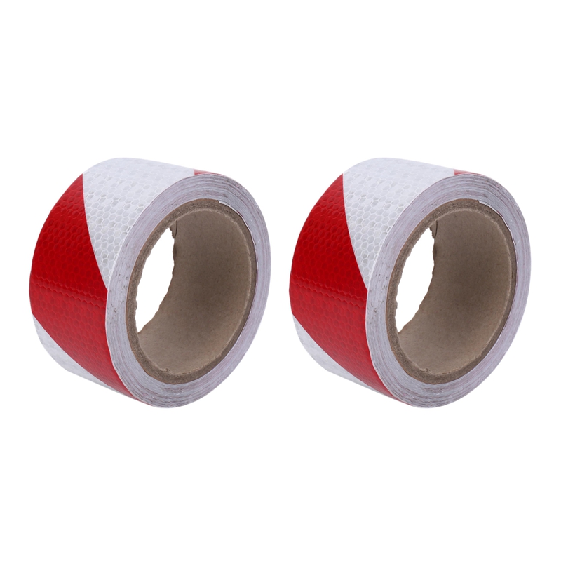 2pcs 10M x 5cm Safety Warning Tape Reflective Tape Self Adhesive Tape Reflective Strip Traffic Reflective Stickers