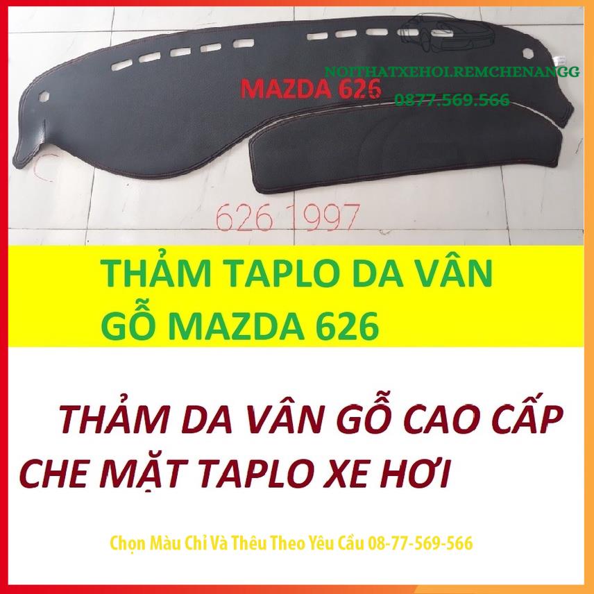 THAM TAPLO MAZDA 323 MAZDA 626 CX5 VÀ XE PREMACY DA VÂN GỖ DA CARBON NHUNG LÔNG CỪU 3 LỚP CÓ CHỐNG TRƯỢT THẢM PHỦ LÓ