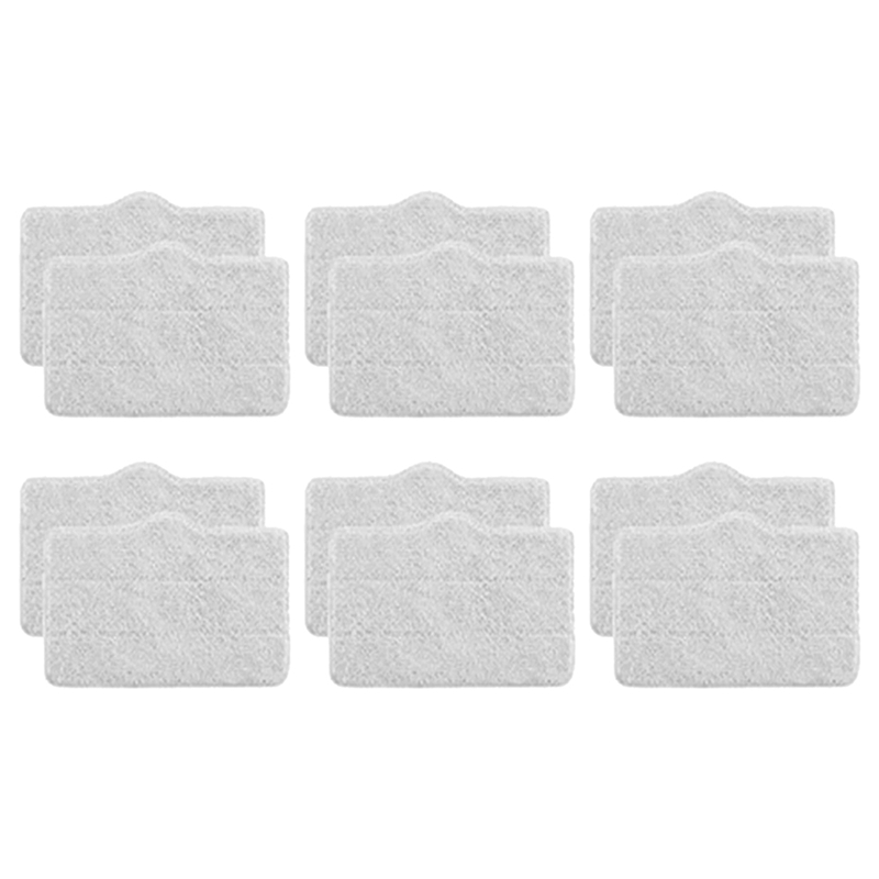 12Pcs for ZQ610/ZQ600/ZQ100 Steam Mop Cleaner Mop Parts Accessories Wipes Mop Pad