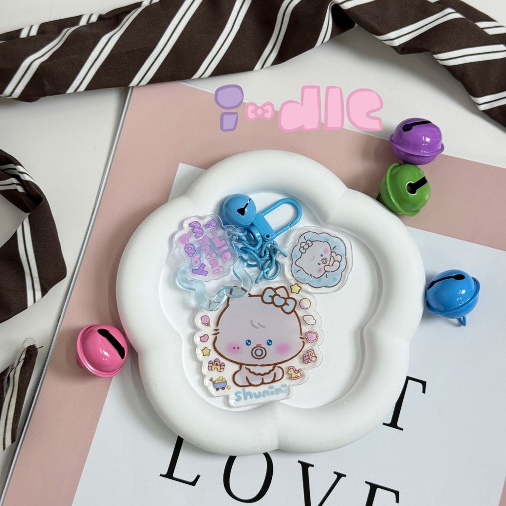 Kpop Idol I-DLE New Cartoon Acrylic Keychains Bag Charms Accessories YUQI