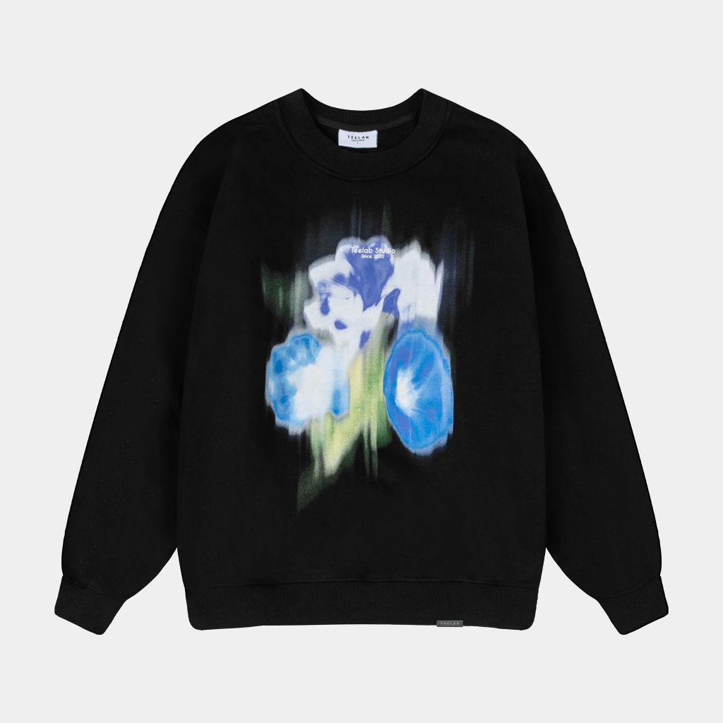 Halloween [New Arrival] Áo Sweater Teelab Local Brand Flower Bloom Motion Blur HD069 Christmas