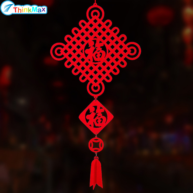 In Stock!!Good Luck Red Chinese Knot Hanging Pendant for Spring Festival New Year Decor ราคา 21 บาท*ส่งฟรี