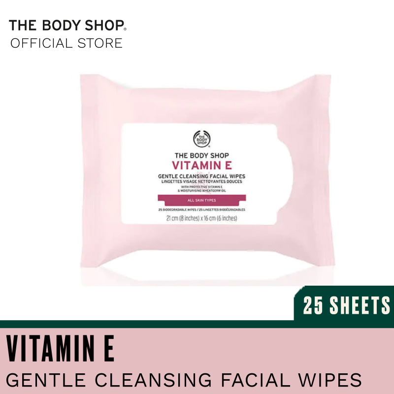 Buy The Body Shop Vitamin E Cleansing Wipes Singapore