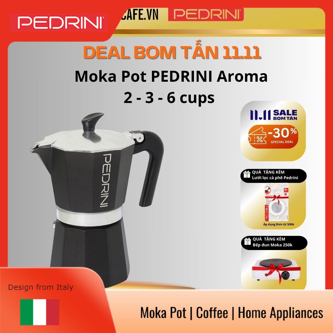 Celebration coffee maker 2,3 or 6 cups - Pedrini