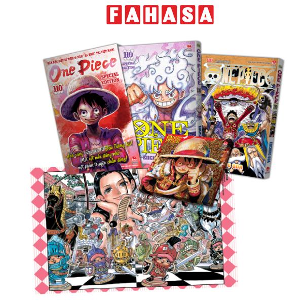 Fahasa - Sách - Combo Sách Hay Manga - One Piece - Tập 110 - “Làn Sóng Thời Đại” - Bản Bìa Áo + Bản Đặc Biệt (Bộ 2 Cuốn) - Tặng Kèm Special Cover + Tranh Canvas + Bổ Sung Trang Màu Từ Tạp Chí + Box Set + Poster