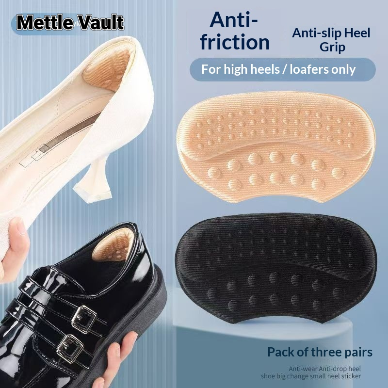 Mettle Vault Comfortable Heel Pad for Shoes - Anti-Slip, Anti-Friction, Perfect Fit for Loafers, Sneakers, and High Heels ราคา 8 บาท*ส่งฟรี