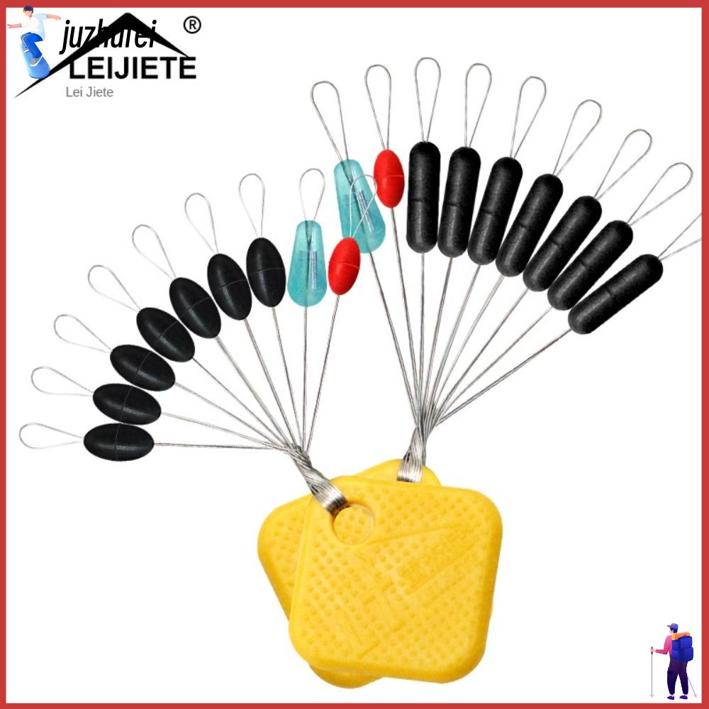 JUZHUFEI 180pcs Phao Nút chặn phao câu cá Dụng cụ câu cá Phụ kiện dây câu Hạt cao su Bền Mềm Đậu không gian Hồ sông biển
